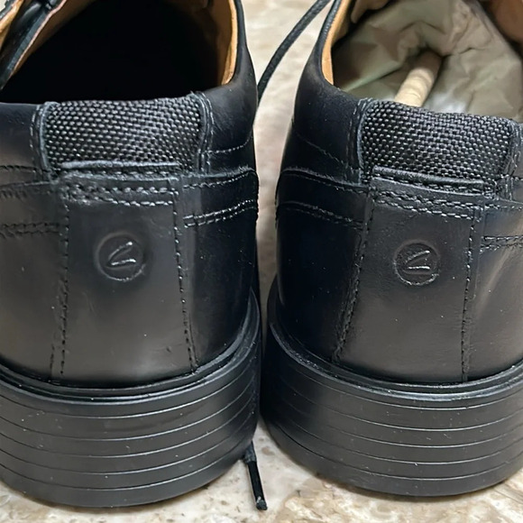 Clark’s leather shoes.9.5W, NEW!black Oxford ,Clarkslite low , career ,event - Picture 7 of 15